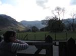 SX22130 Jenni looking at view from Langdale Campsite, Lake District.jpg